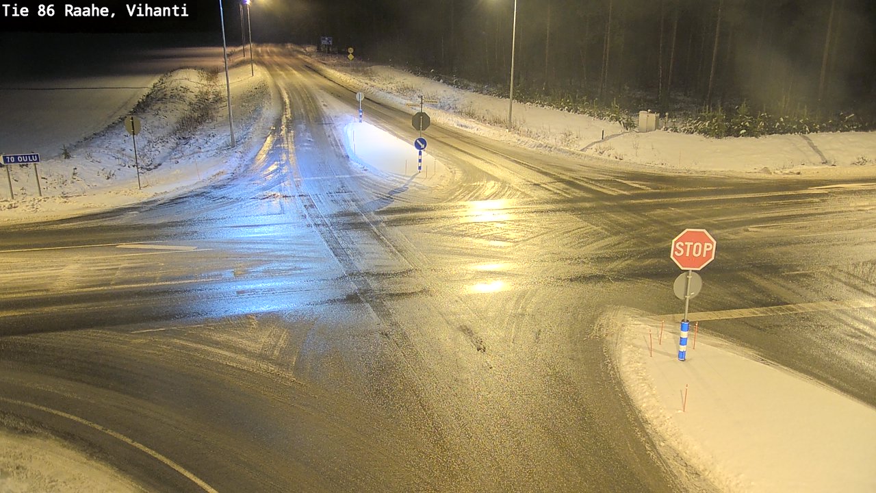 Weather Camera Image Väg 86 Raahe, Vihanti, Raahe, Pohjois-Pohjanmaa