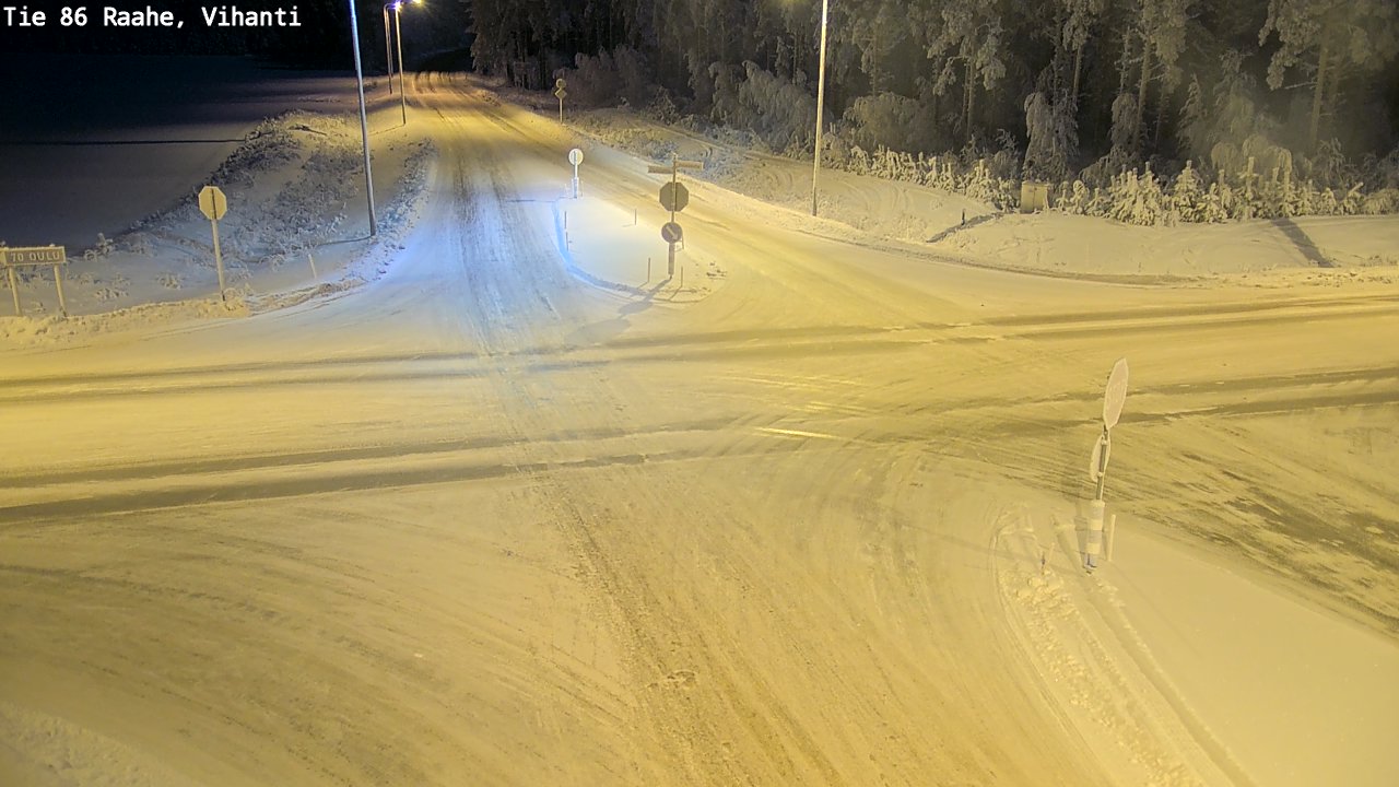 Weather Camera Image Road 86 Raahe, Vihanti, Raahe, Pohjois-Pohjanmaa