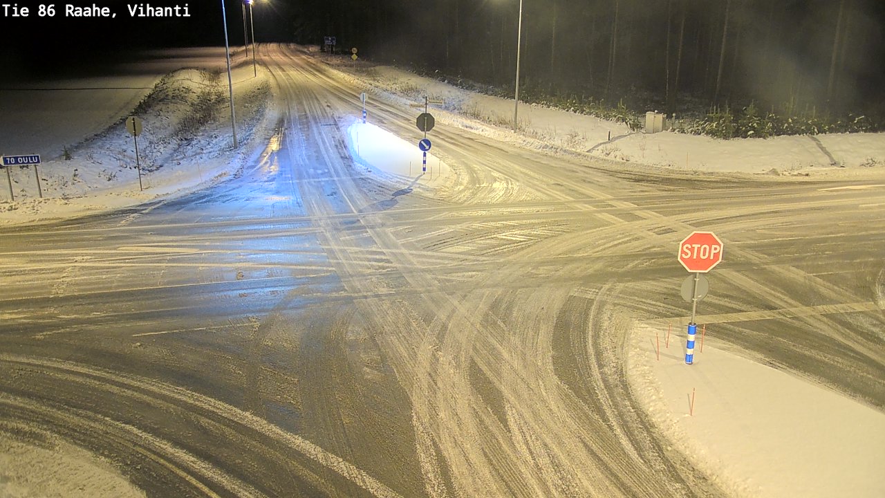 Weather Camera Image Väg 86 Raahe, Vihanti, Raahe, Pohjois-Pohjanmaa