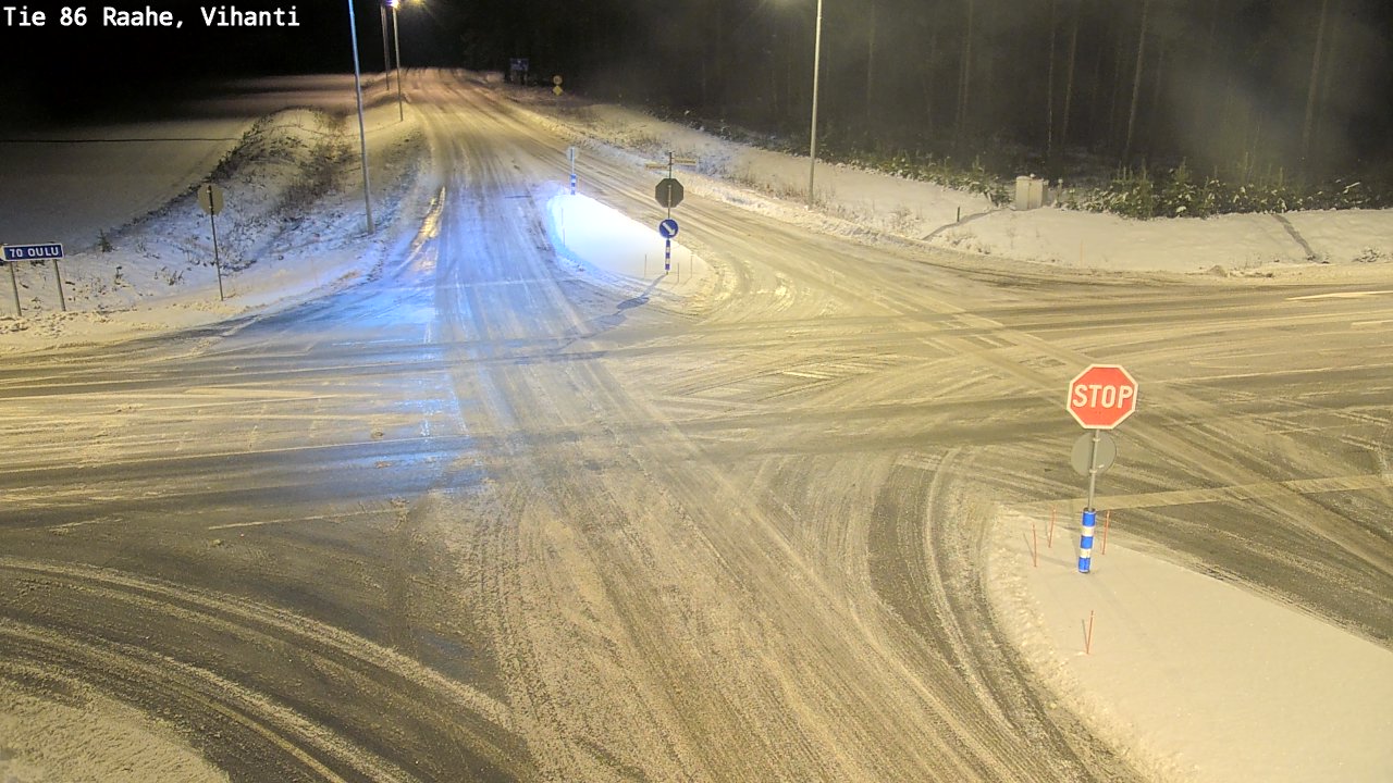 Weather Camera Image Väg 86 Raahe, Vihanti, Raahe, Pohjois-Pohjanmaa
