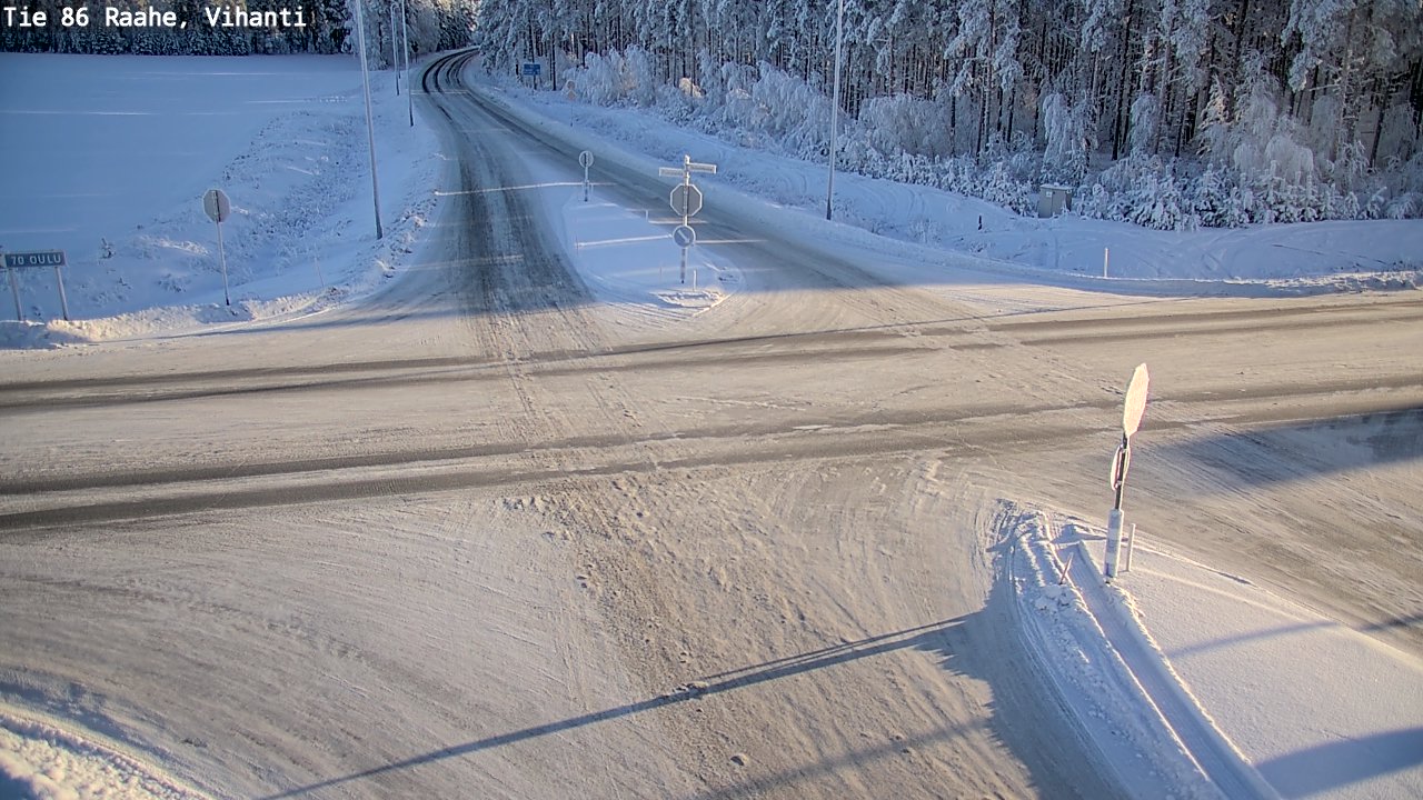 Weather Camera Image Road 86 Raahe, Vihanti, Raahe, Pohjois-Pohjanmaa