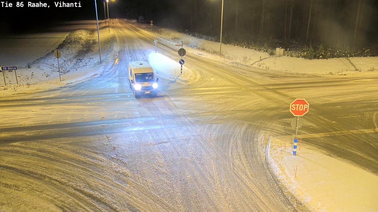 Weather Camera Image Väg 86 Raahe, Vihanti, Raahe, Pohjois-Pohjanmaa