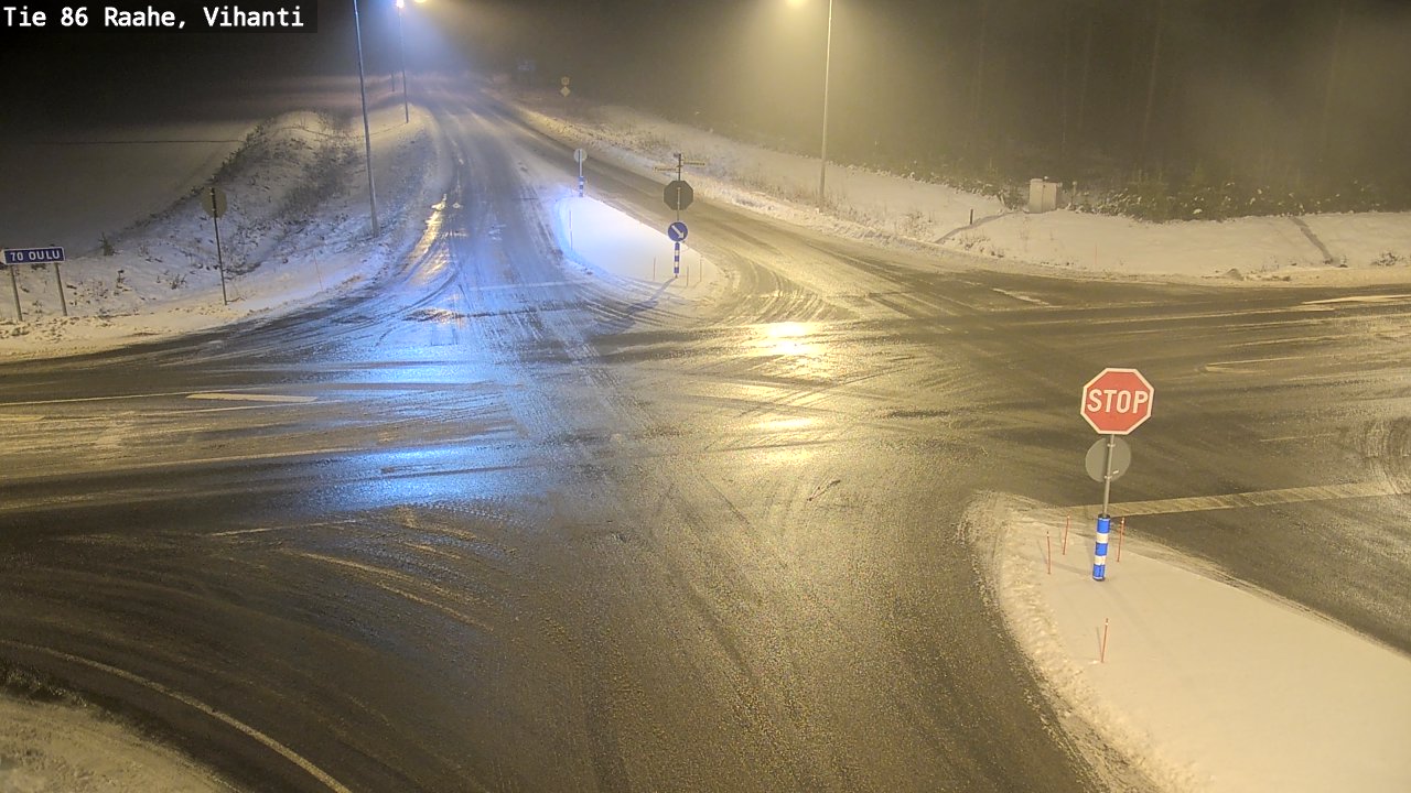 Weather Camera Image Väg 86 Raahe, Vihanti, Raahe, Pohjois-Pohjanmaa