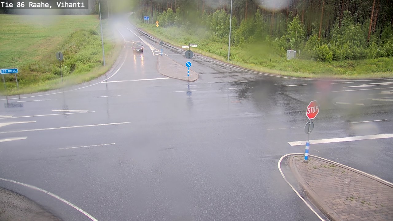 Weather Camera Image Väg 86 Raahe, Vihanti, Raahe, Pohjois-Pohjanmaa
