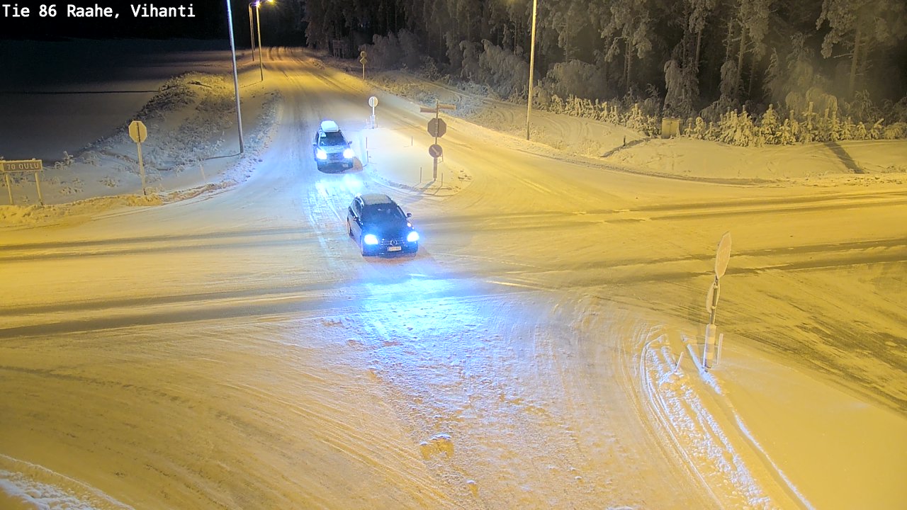 Weather Camera Image Road 86 Raahe, Vihanti, Raahe, Pohjois-Pohjanmaa