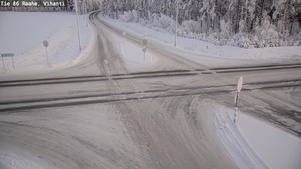 Weather Camera Image Road 86 Raahe, Vihanti, Raahe, Pohjois-Pohjanmaa