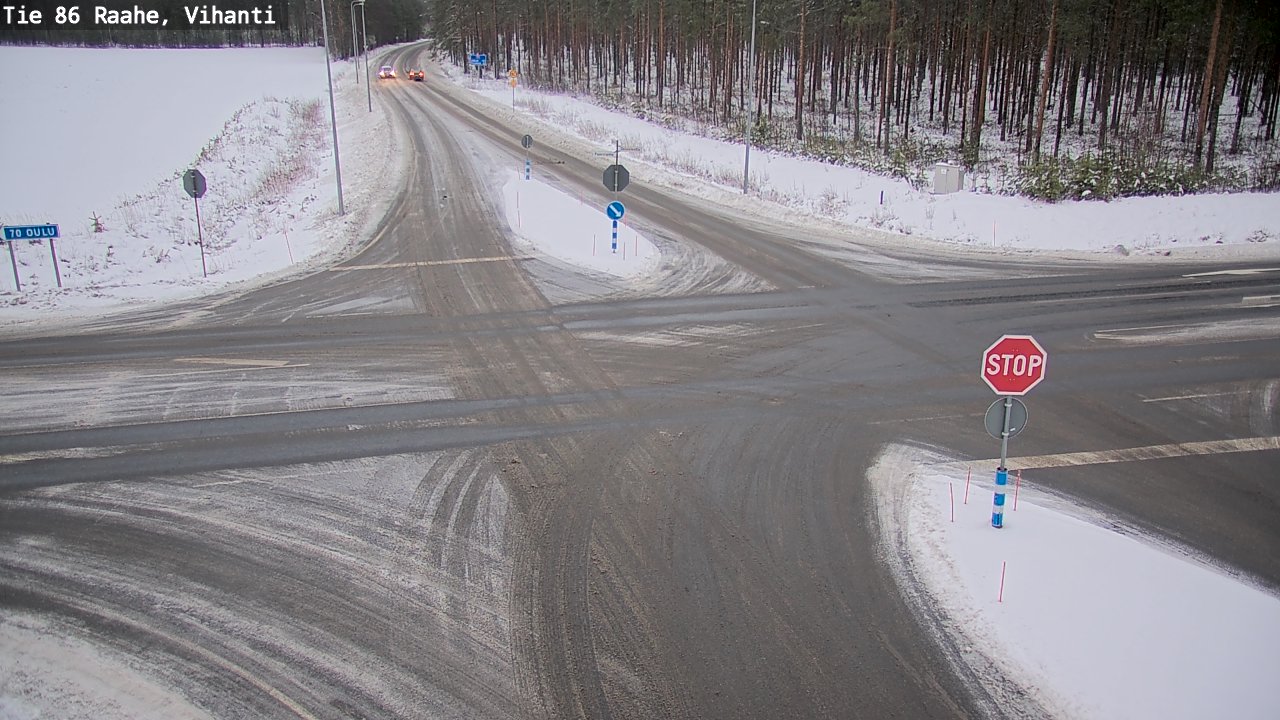 Weather Camera Image Väg 86 Raahe, Vihanti, Raahe, Pohjois-Pohjanmaa