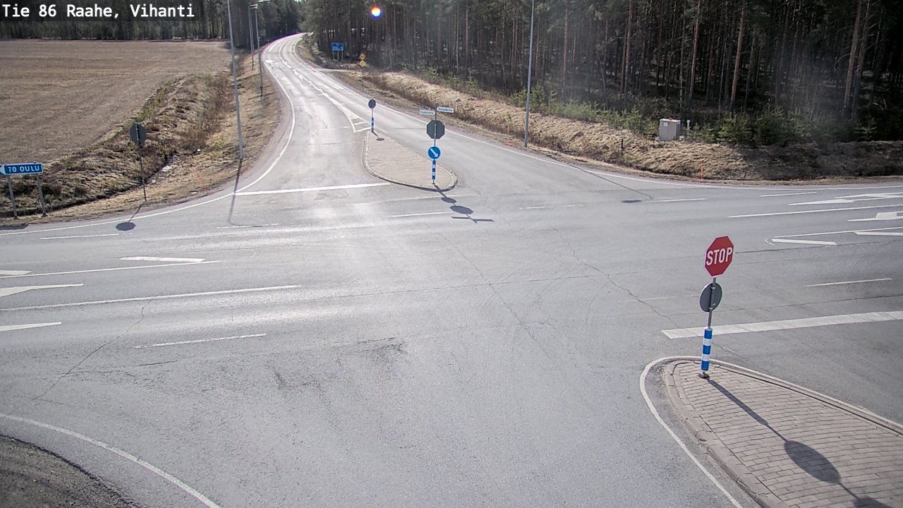 Weather Camera Image Väg 86 Raahe, Vihanti, Raahe, Pohjois-Pohjanmaa