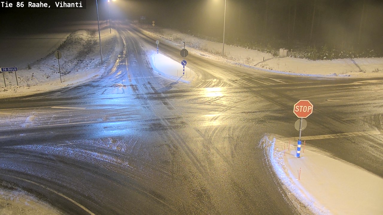 Weather Camera Image Väg 86 Raahe, Vihanti, Raahe, Pohjois-Pohjanmaa