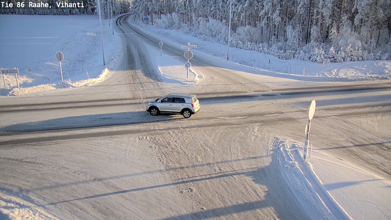 Weather Camera Image Road 86 Raahe, Vihanti, Raahe, Pohjois-Pohjanmaa