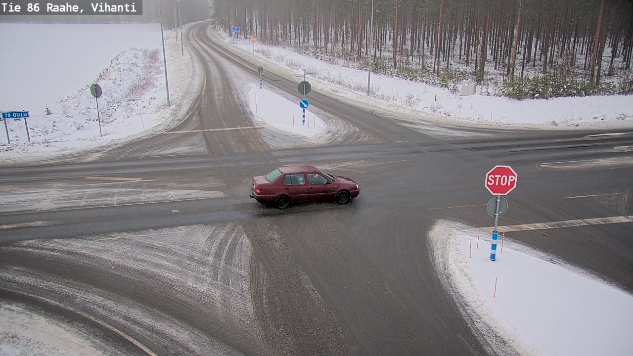 Weather Camera Image Väg 86 Raahe, Vihanti, Raahe, Pohjois-Pohjanmaa