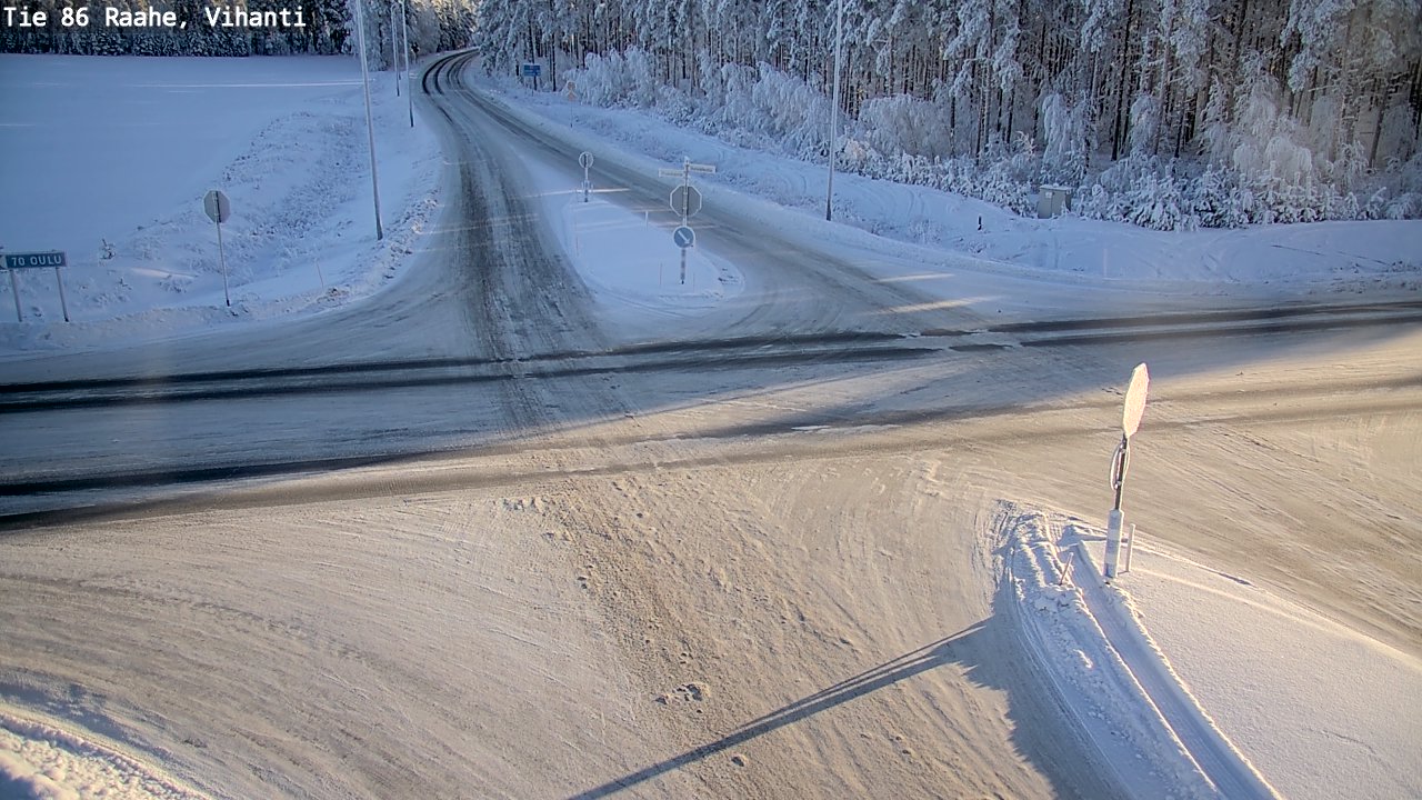 Weather Camera Image Road 86 Raahe, Vihanti, Raahe, Pohjois-Pohjanmaa