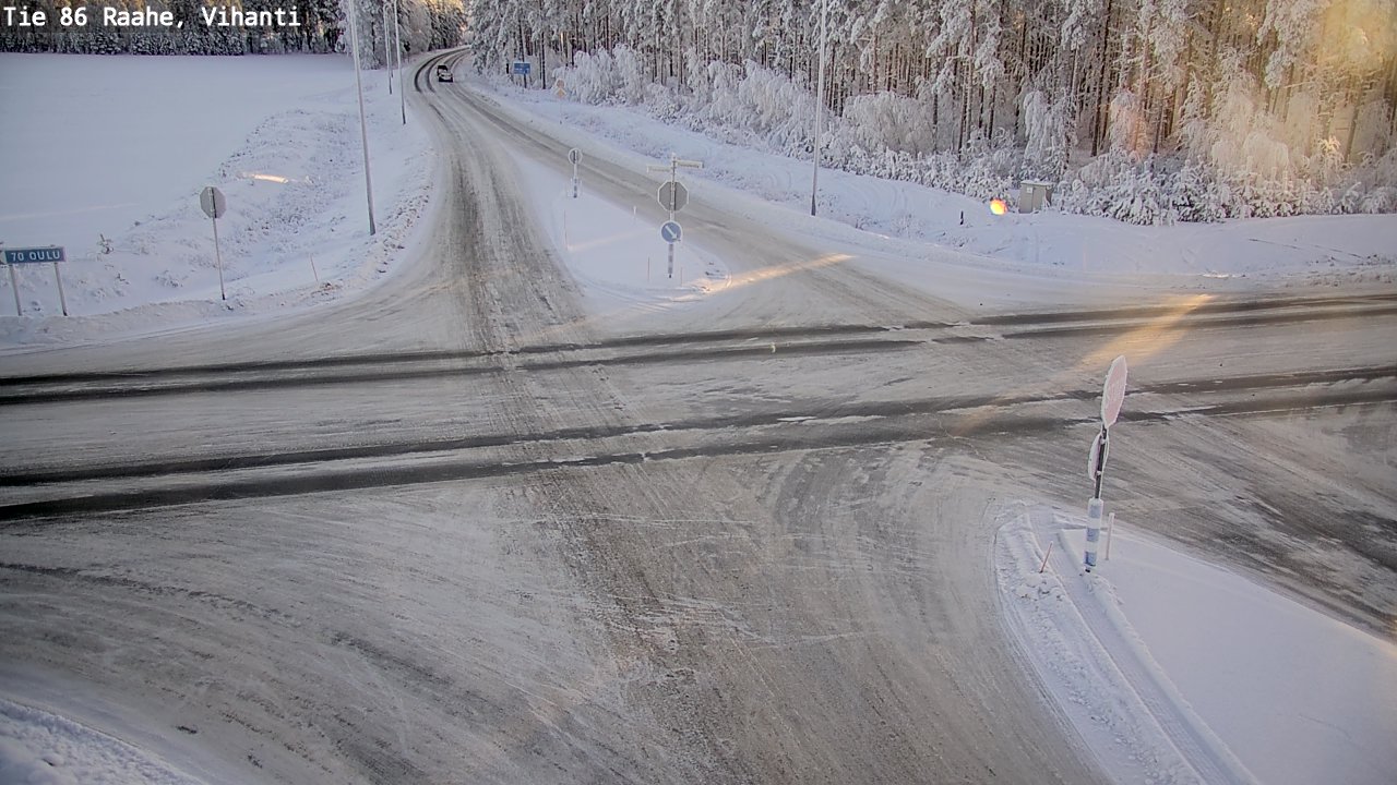 Weather Camera Image Road 86 Raahe, Vihanti, Raahe, Pohjois-Pohjanmaa