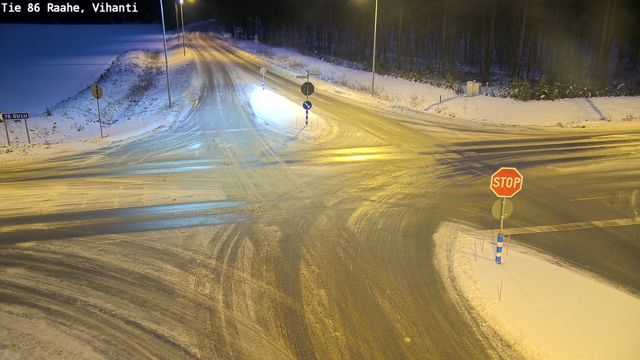 Weather Camera Image Väg 86 Raahe, Vihanti, Raahe, Pohjois-Pohjanmaa