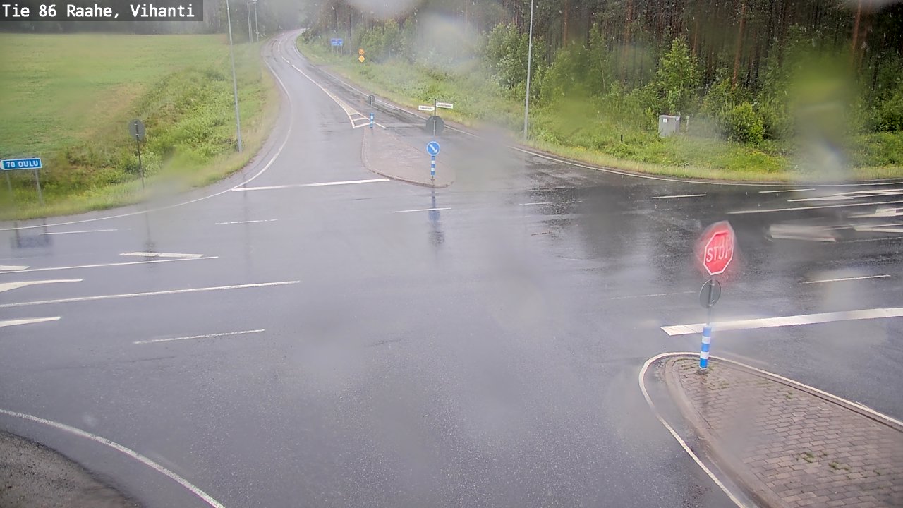 Weather Camera Image Väg 86 Raahe, Vihanti, Raahe, Pohjois-Pohjanmaa