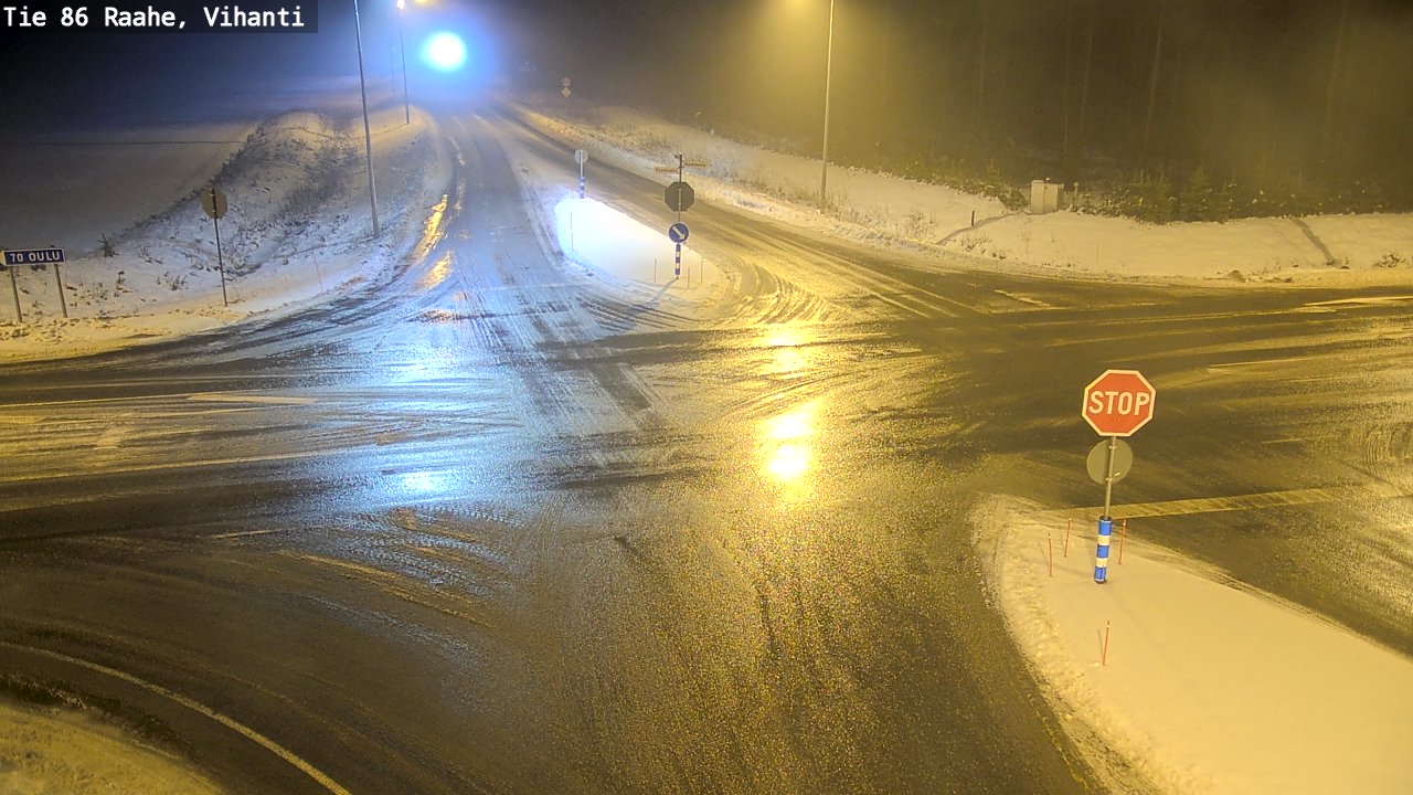 Weather Camera Image Väg 86 Raahe, Vihanti, Raahe, Pohjois-Pohjanmaa