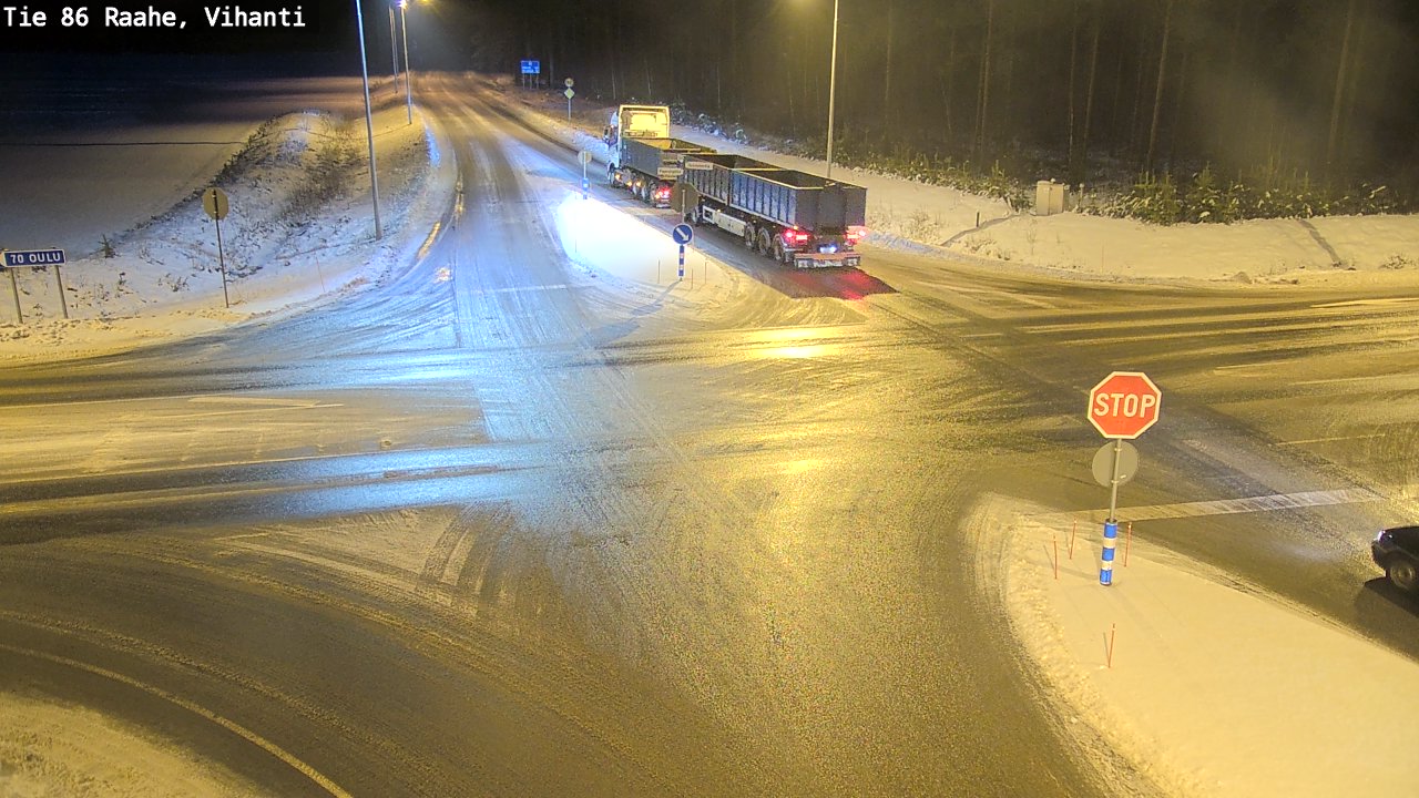 Weather Camera Image Road 86 Raahe, Vihanti, Raahe, Pohjois-Pohjanmaa
