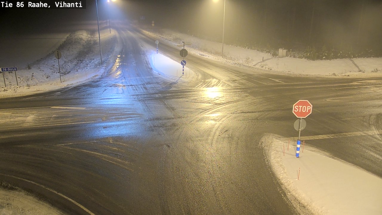 Weather Camera Image Väg 86 Raahe, Vihanti, Raahe, Pohjois-Pohjanmaa