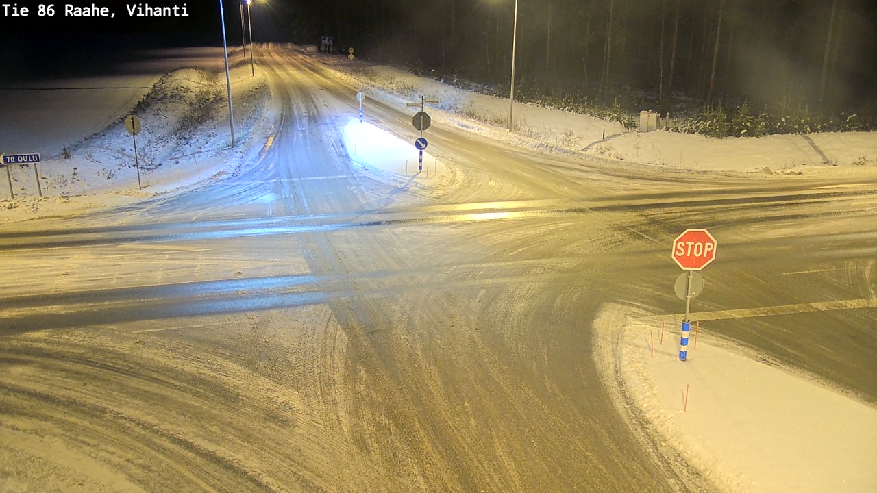 Weather Camera Image Väg 86 Raahe, Vihanti, Raahe, Pohjois-Pohjanmaa