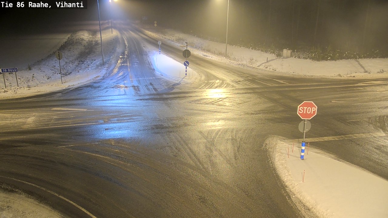 Weather Camera Image Väg 86 Raahe, Vihanti, Raahe, Pohjois-Pohjanmaa