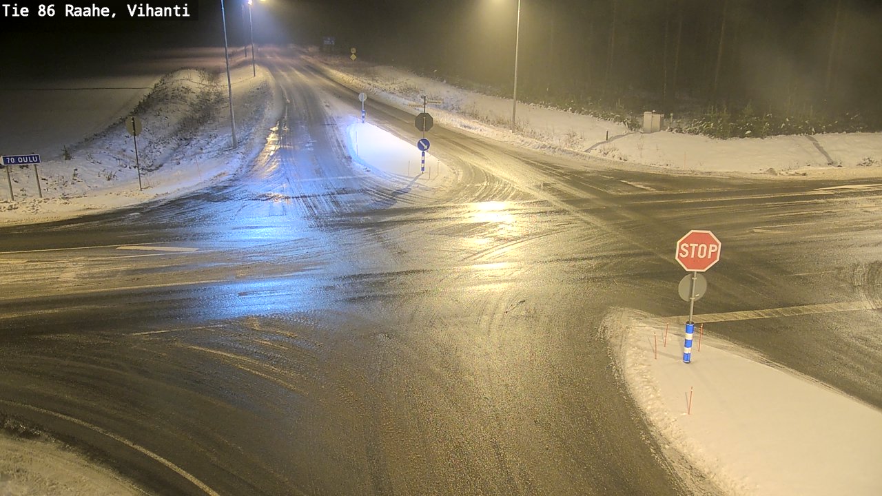 Weather Camera Image Väg 86 Raahe, Vihanti, Raahe, Pohjois-Pohjanmaa