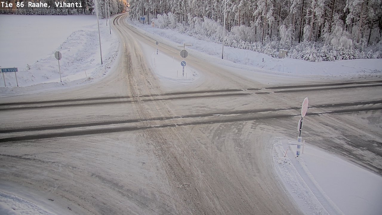 Weather Camera Image Road 86 Raahe, Vihanti, Raahe, Pohjois-Pohjanmaa