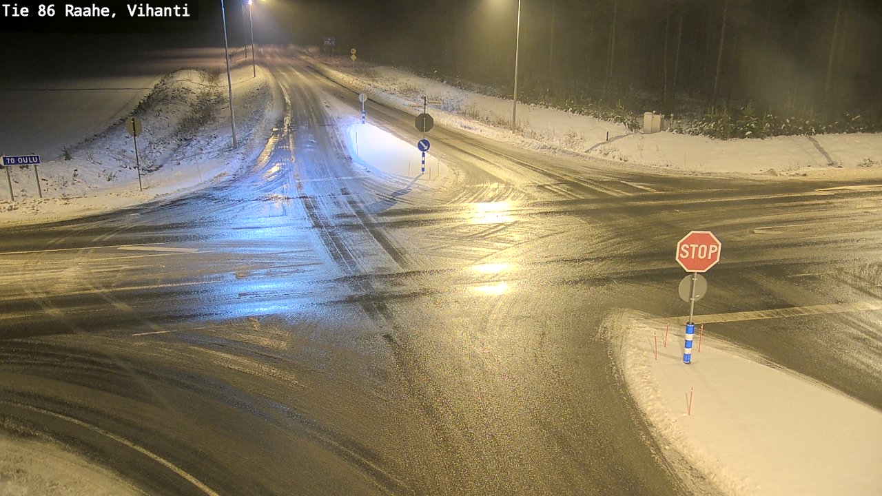 Weather Camera Image Väg 86 Raahe, Vihanti, Raahe, Pohjois-Pohjanmaa