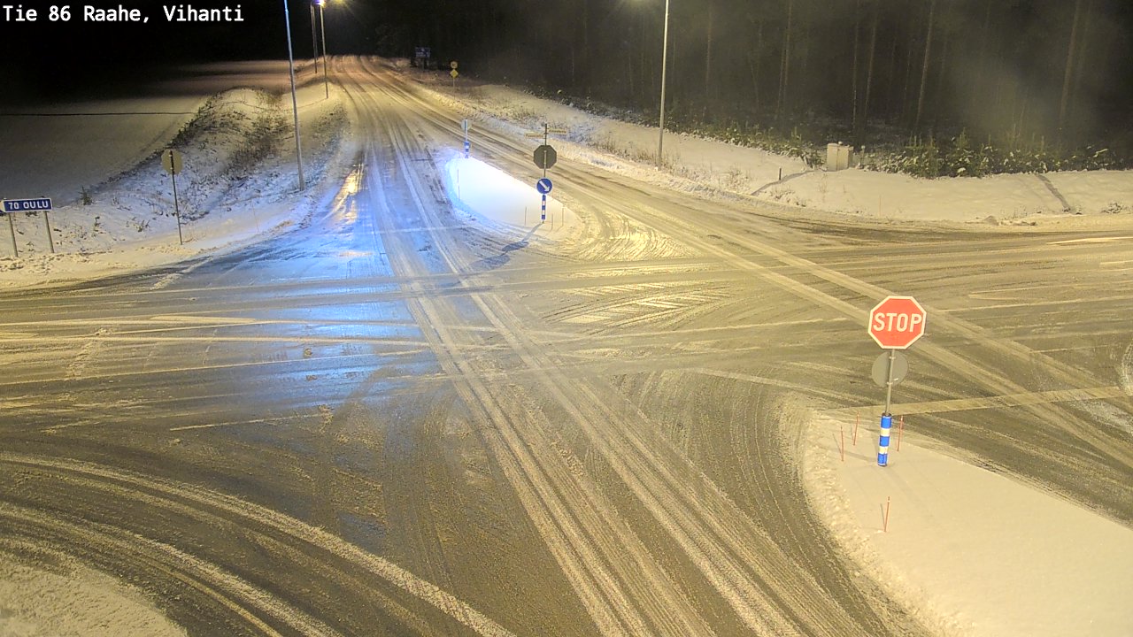 Weather Camera Image Väg 86 Raahe, Vihanti, Raahe, Pohjois-Pohjanmaa