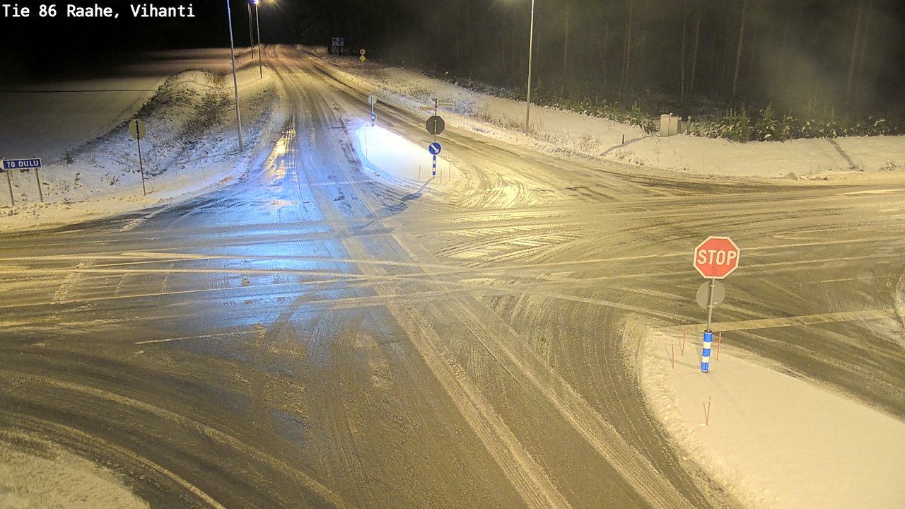 Weather Camera Image Väg 86 Raahe, Vihanti, Raahe, Pohjois-Pohjanmaa
