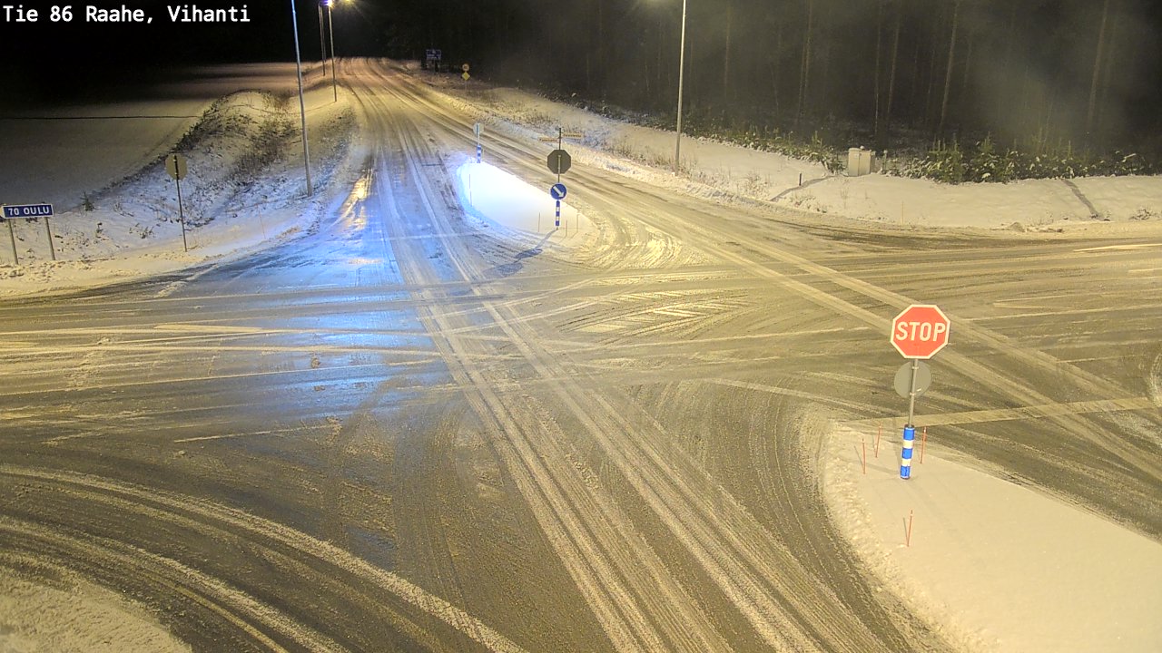 Weather Camera Image Väg 86 Raahe, Vihanti, Raahe, Pohjois-Pohjanmaa