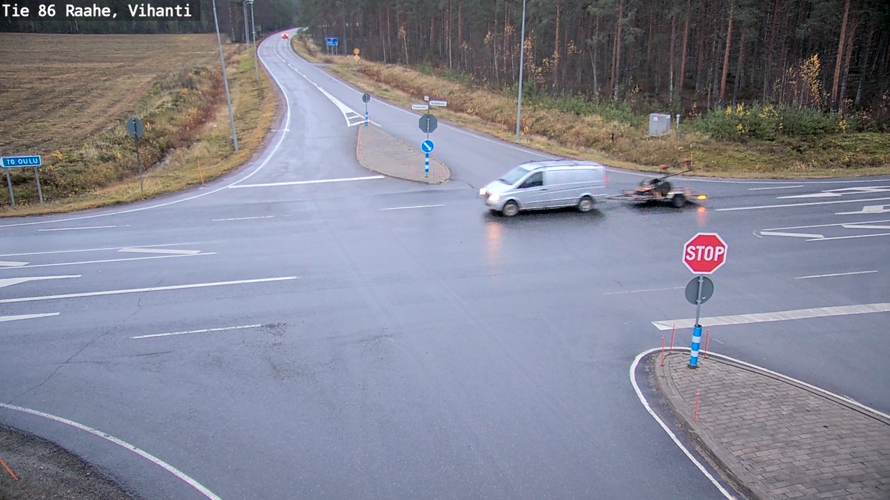 Weather Camera Image Road 86 Raahe, Vihanti, Raahe, Pohjois-Pohjanmaa