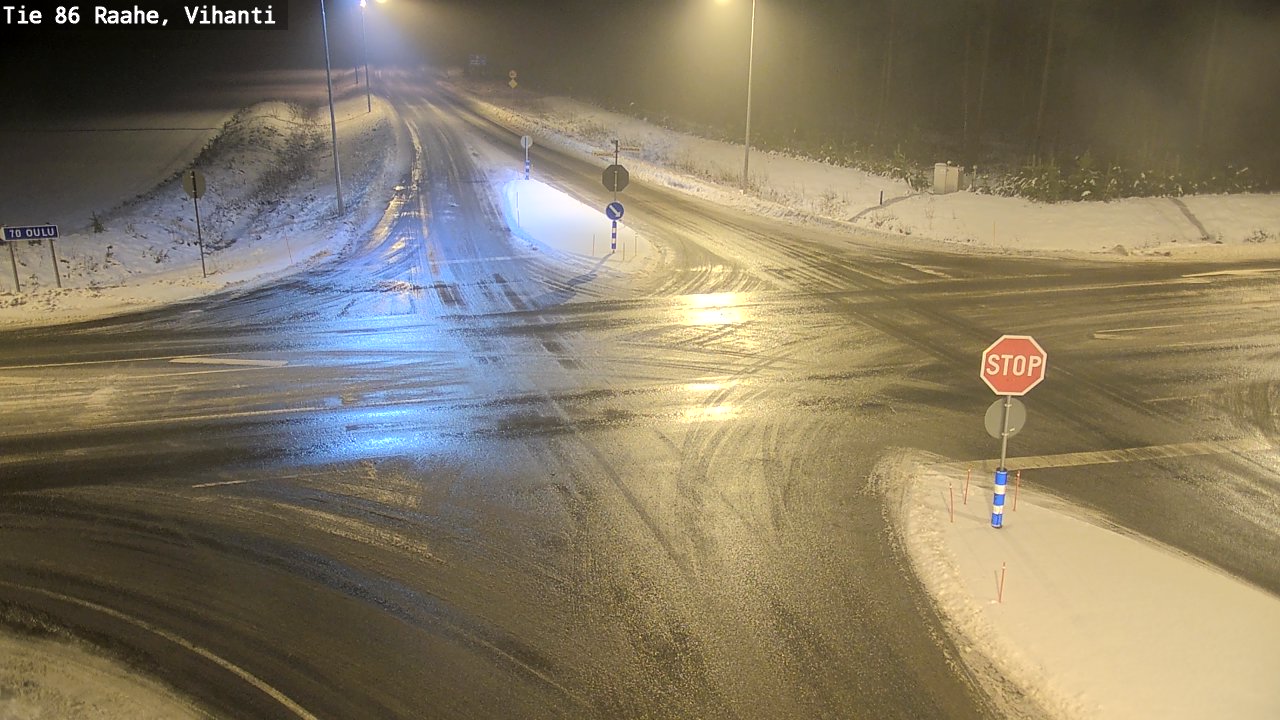Weather Camera Image Väg 86 Raahe, Vihanti, Raahe, Pohjois-Pohjanmaa
