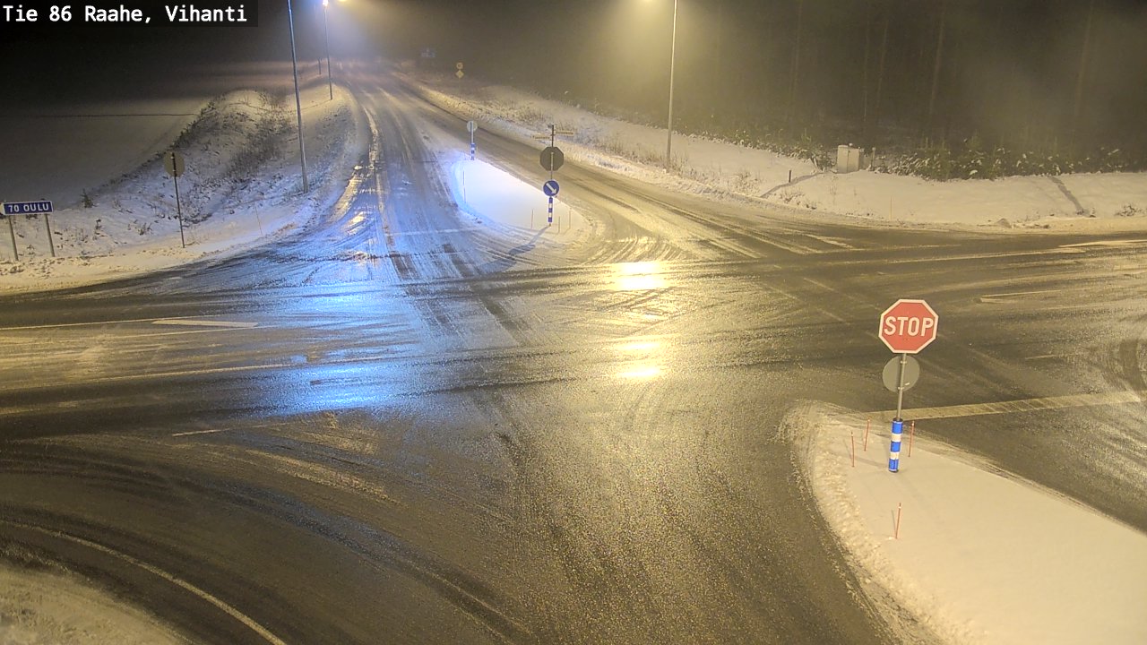 Weather Camera Image Väg 86 Raahe, Vihanti, Raahe, Pohjois-Pohjanmaa