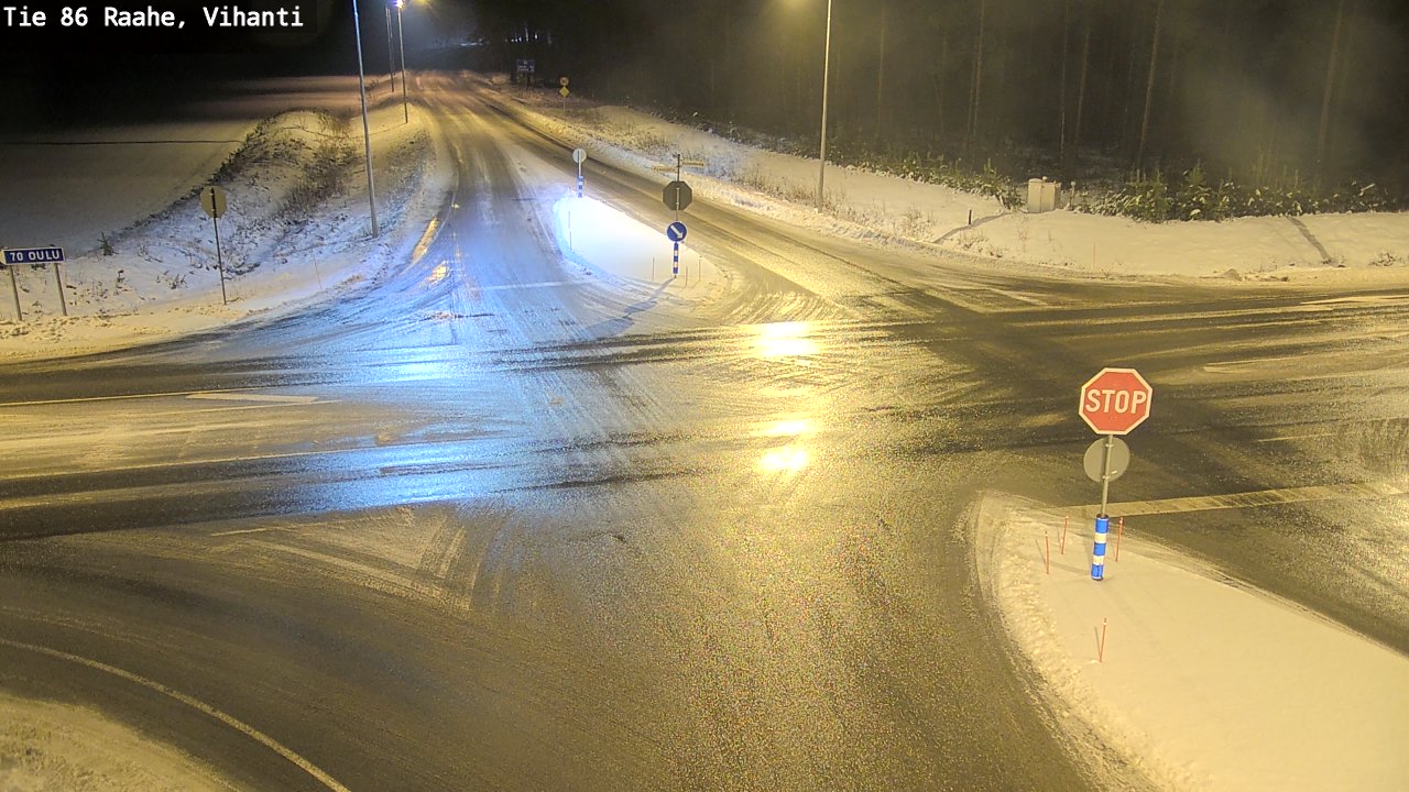 Weather Camera Image Väg 86 Raahe, Vihanti, Raahe, Pohjois-Pohjanmaa