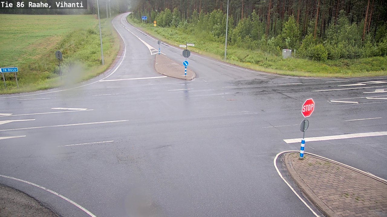 Weather Camera Image Väg 86 Raahe, Vihanti, Raahe, Pohjois-Pohjanmaa