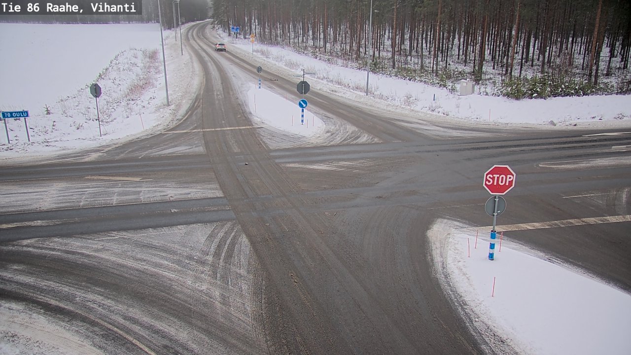 Weather Camera Image Väg 86 Raahe, Vihanti, Raahe, Pohjois-Pohjanmaa