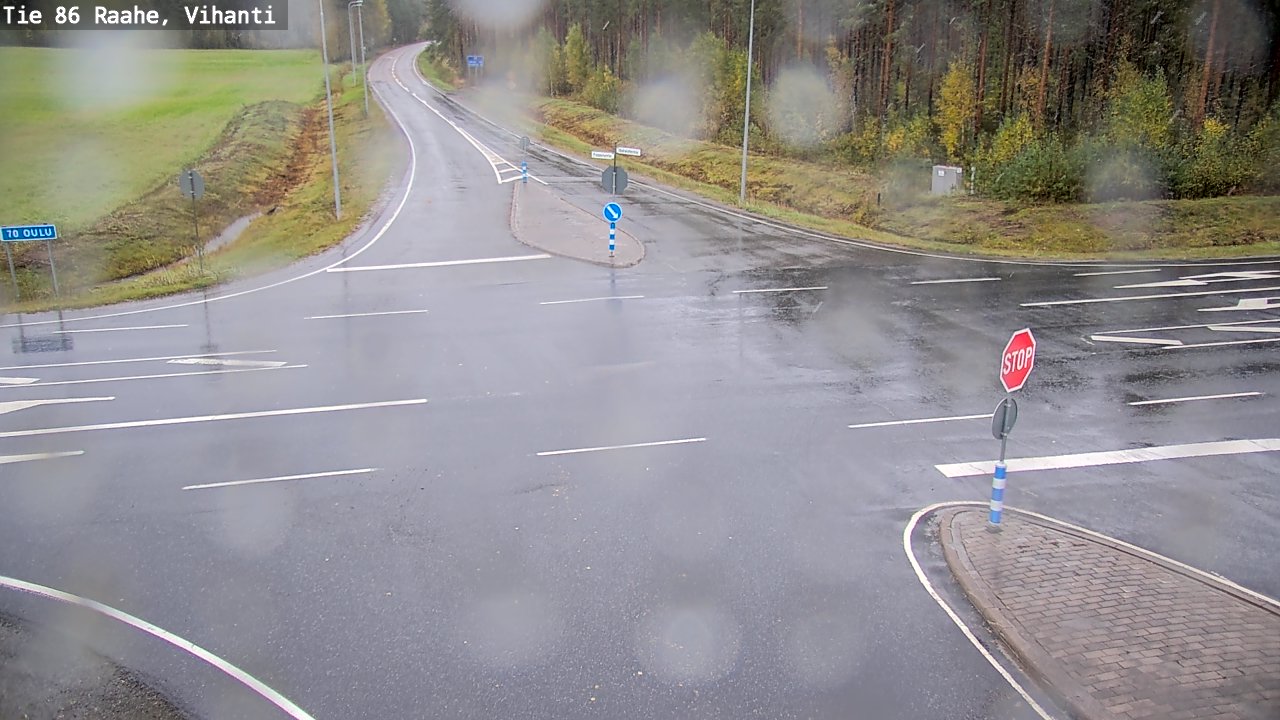 Weather Camera Image Väg 86 Raahe, Vihanti, Raahe, Pohjois-Pohjanmaa