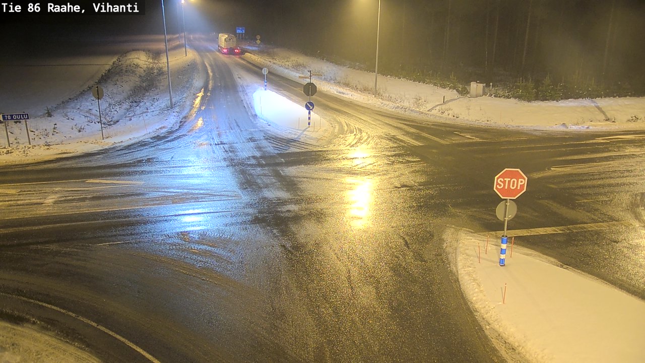 Weather Camera Image Väg 86 Raahe, Vihanti, Raahe, Pohjois-Pohjanmaa
