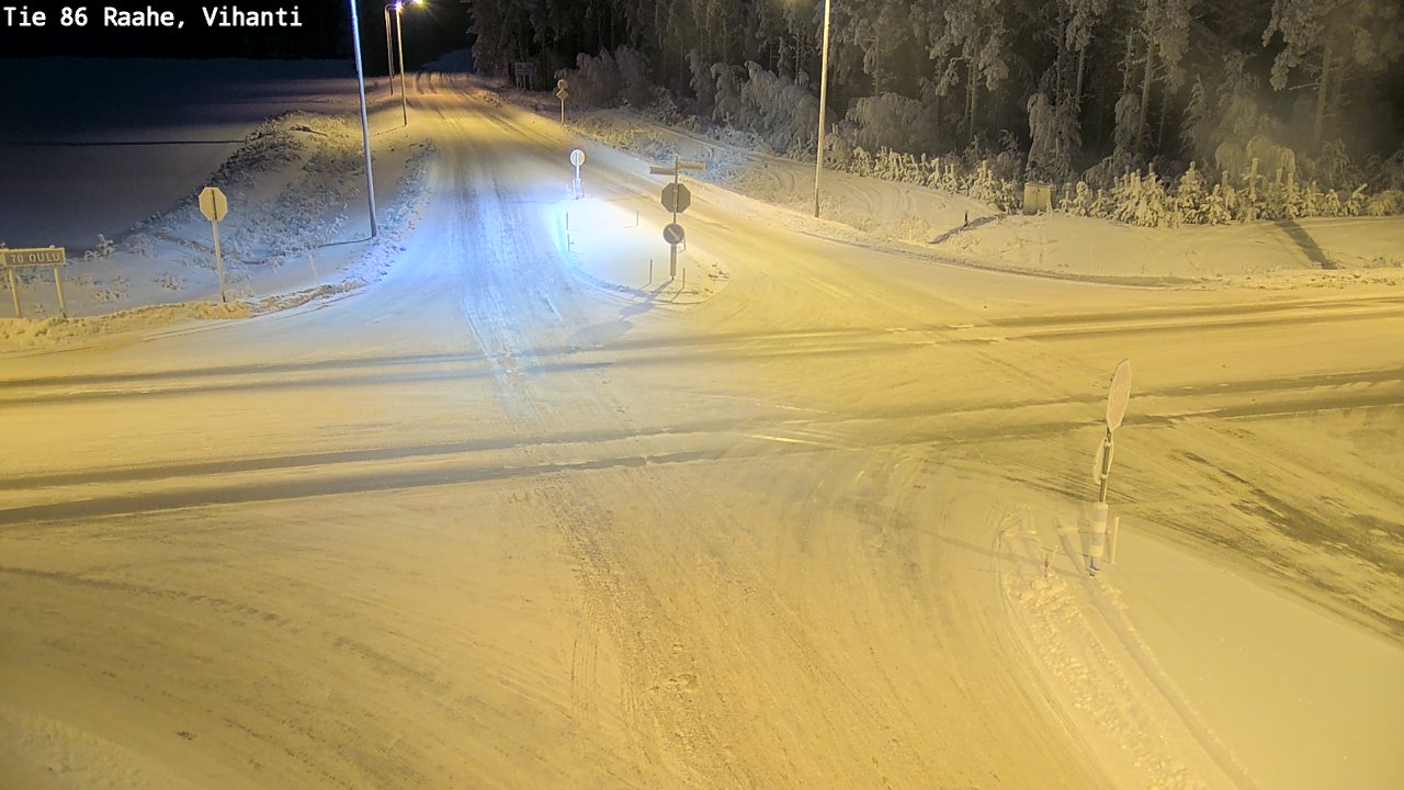 Weather Camera Image Road 86 Raahe, Vihanti, Raahe, Pohjois-Pohjanmaa