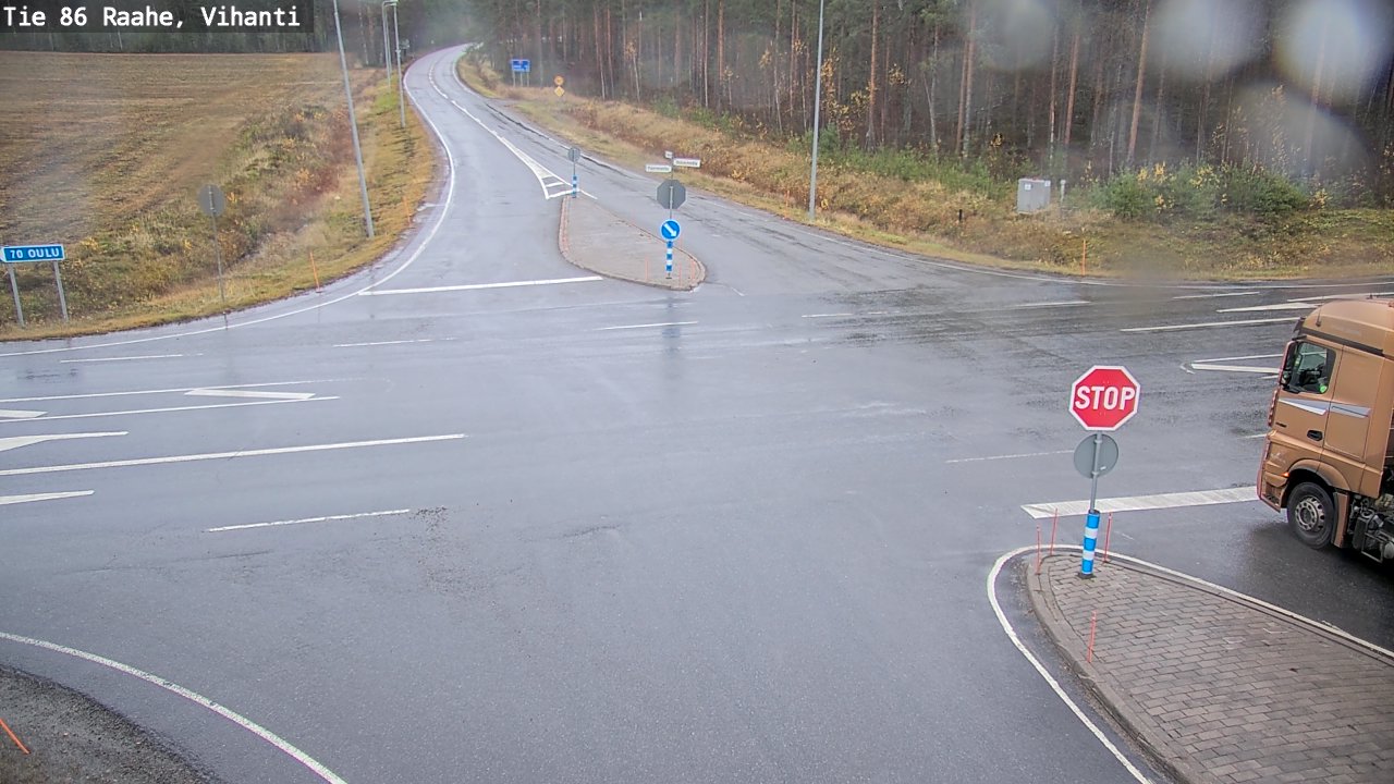 Weather Camera Image Väg 86 Raahe, Vihanti, Raahe, Pohjois-Pohjanmaa