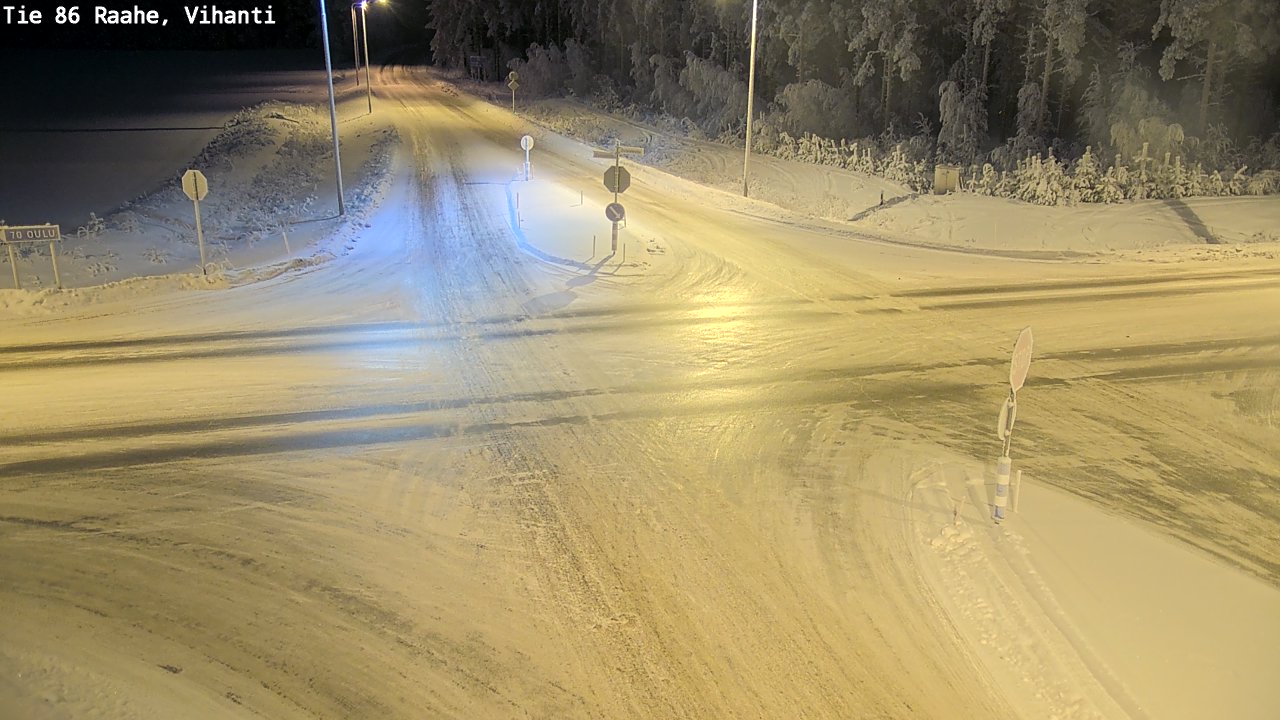 Weather Camera Image Väg 86 Raahe, Vihanti, Raahe, Pohjois-Pohjanmaa