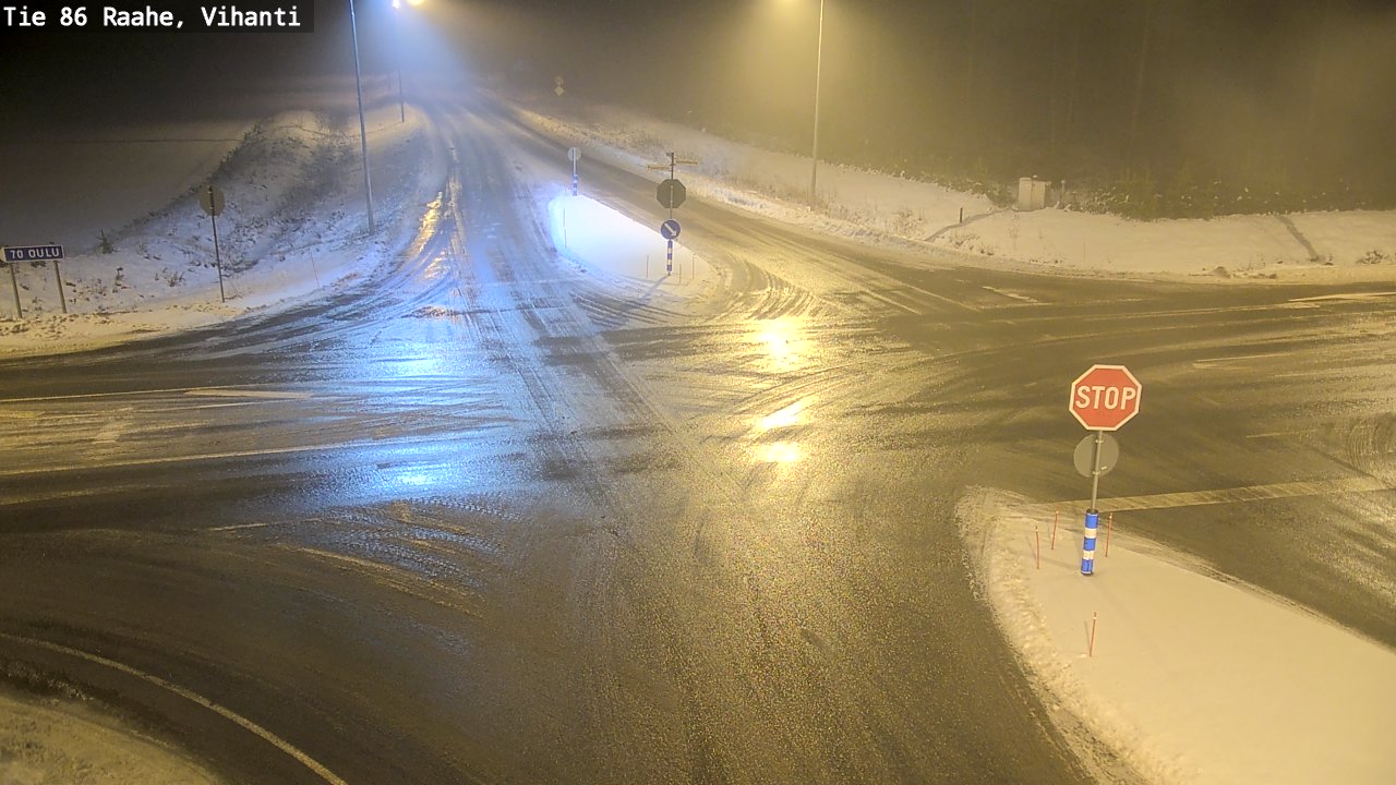 Weather Camera Image Väg 86 Raahe, Vihanti, Raahe, Pohjois-Pohjanmaa