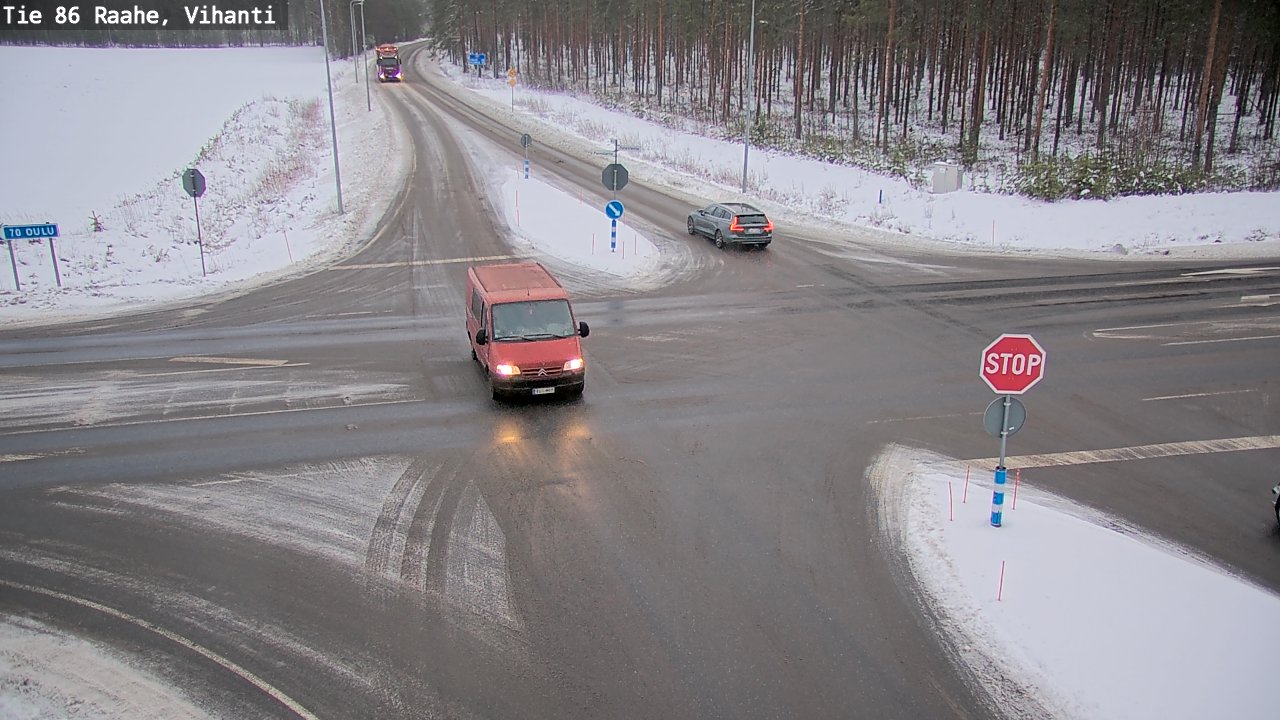 Weather Camera Image Väg 86 Raahe, Vihanti, Raahe, Pohjois-Pohjanmaa
