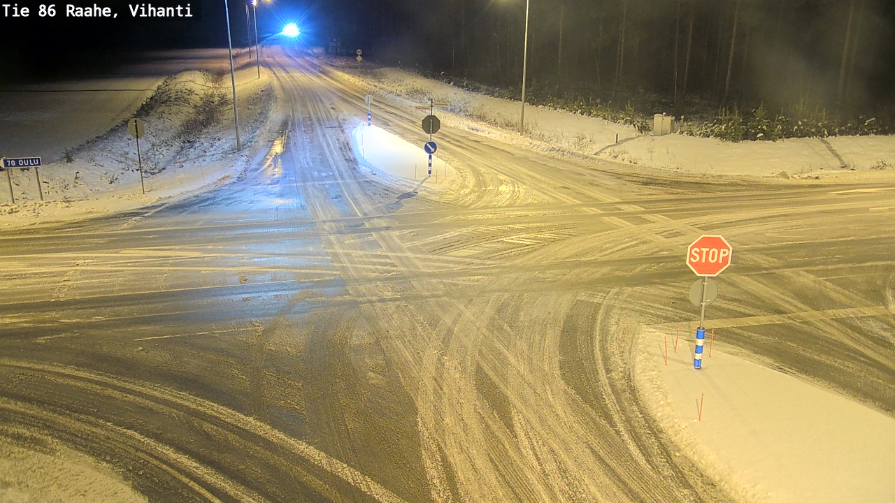 Weather Camera Image Väg 86 Raahe, Vihanti, Raahe, Pohjois-Pohjanmaa
