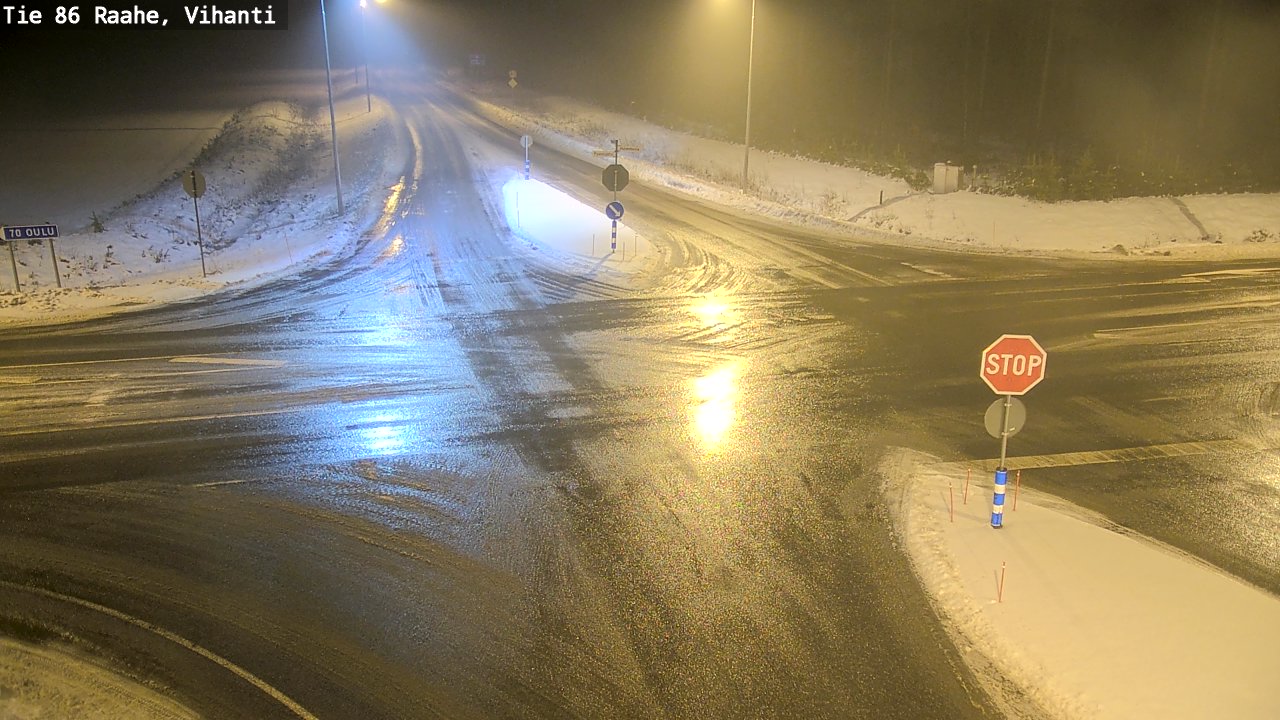 Weather Camera Image Väg 86 Raahe, Vihanti, Raahe, Pohjois-Pohjanmaa