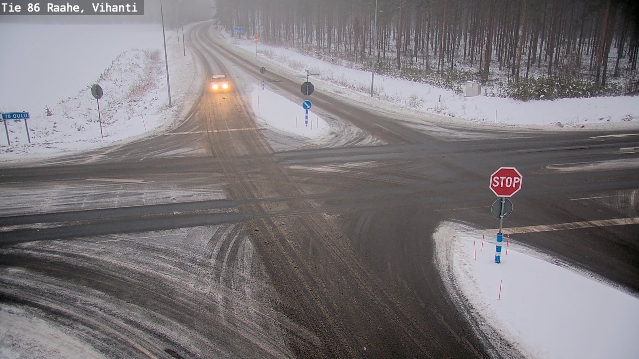 Weather Camera Image Väg 86 Raahe, Vihanti, Raahe, Pohjois-Pohjanmaa