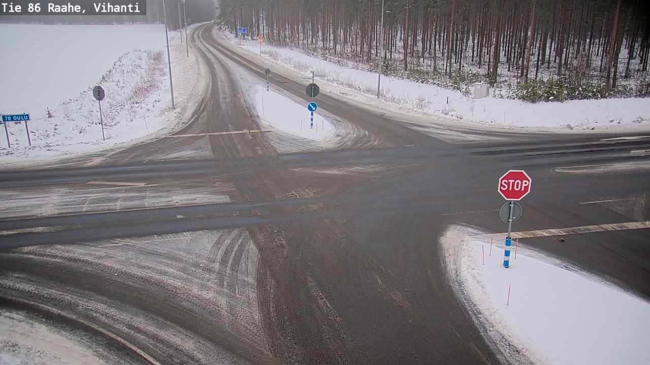 Weather Camera Image Väg 86 Raahe, Vihanti, Raahe, Pohjois-Pohjanmaa
