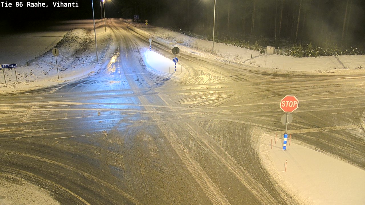 Weather Camera Image Väg 86 Raahe, Vihanti, Raahe, Pohjois-Pohjanmaa