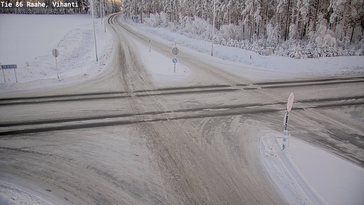 Weather Camera Image Road 86 Raahe, Vihanti, Raahe, Pohjois-Pohjanmaa