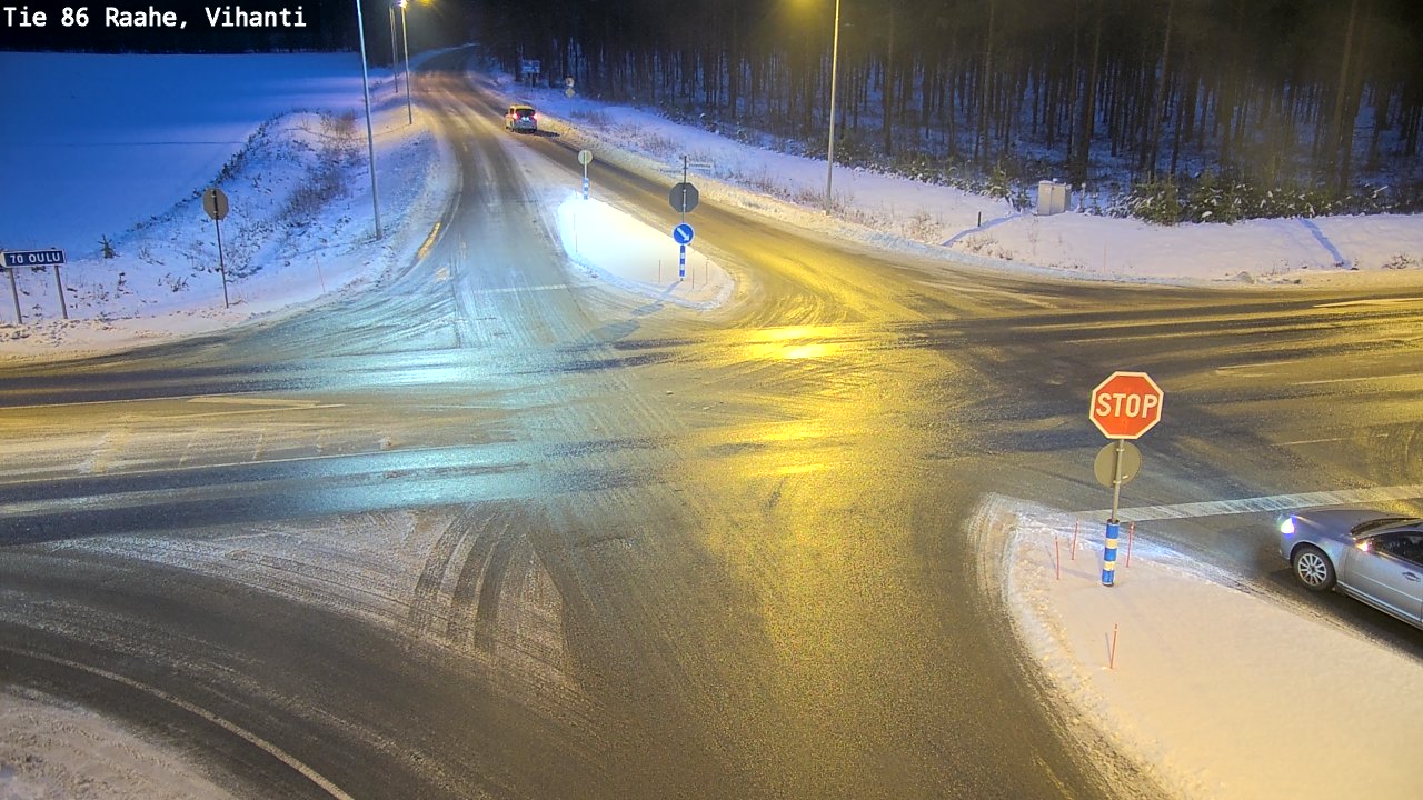 Weather Camera Image Väg 86 Raahe, Vihanti, Raahe, Pohjois-Pohjanmaa